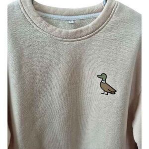 Duck Logo Long Sleeve Sweatshirt Unisex - Large